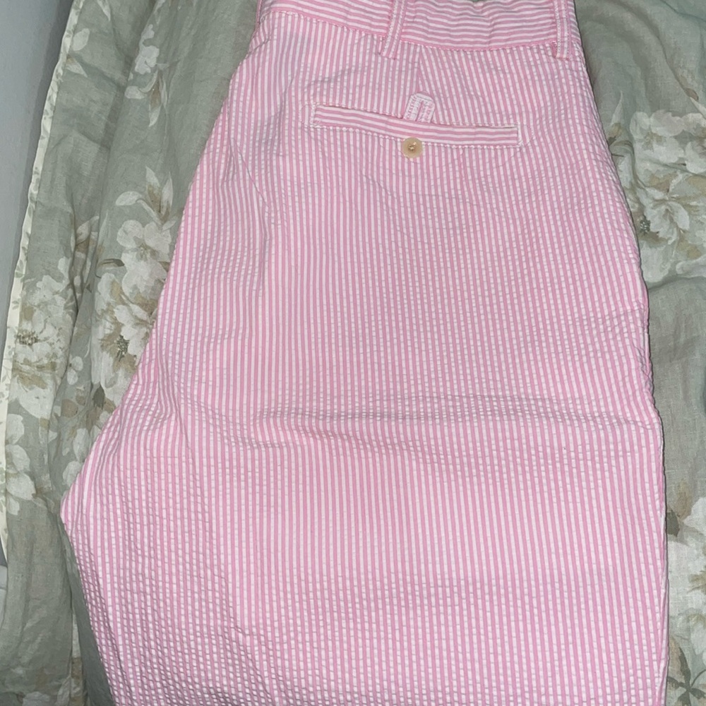 Ralph Lauren polo men’s size 36 shorts. Pink and white striped worn twice USED